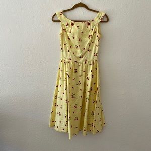 Stop staring Alicia Estrada cherry lemon swing dress